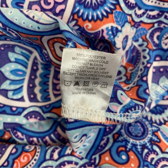 Simply Southern Blue Paisley Bell Sleeve Dress - Picture 6 of 8